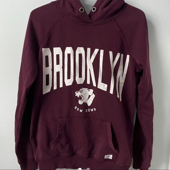 Maroon Varsity Brooklyn Hoodie - Picture 1 of 2